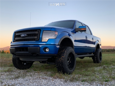 1 2014 F 150 Ford Rough Country Suspension Lift 6in Arkon Off Road Cleopatra Black