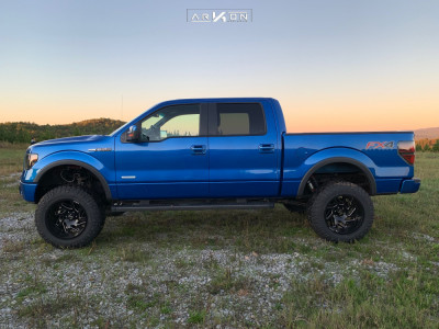 1 2014 F 150 Ford Rough Country Suspension Lift 6in Arkon Off Road Cleopatra Black
