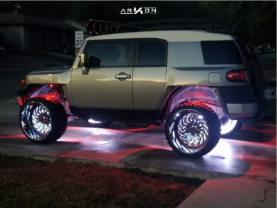 1 2010 Fj Cruiser Toyota Stock Air Suspension Arkon Off Road Crown Series Victory Chrome
