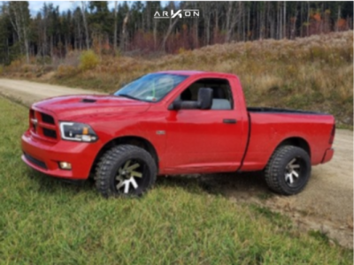 2012 Ram 1500 - 20x12 -51mm - ARKON OFF-ROAD Lincoln - Stock Suspension - 33" x 12.5"