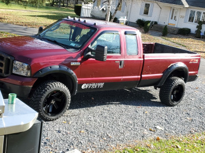 1 2005 F 350 Super Duty Ford Rough Country Suspension Lift 3in Arkon Off Road Lincoln Black