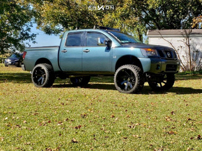 1 2004 Titan Nissan Rough Country Suspension Lift 6in Arkon Off Road Lincoln Black