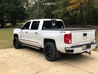 1 2017 Silverado 1500 Chevrolet Stock Air Suspension Arkon Off Road Cleopatra Black