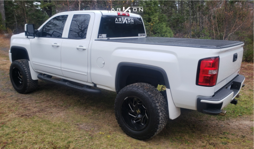 1 2017 Sierra 1500 Gmc Rough Country Suspension Lift 7in Arkon Off Road Cleopatra Machined Black