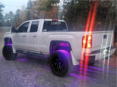 1 2017 Sierra 1500 Gmc Rough Country Suspension Lift 7in Arkon Off Road Cleopatra Machined Black