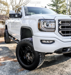 1 2017 Sierra 1500 Gmc Rough Country Suspension Lift 7in Arkon Off Road Cleopatra Machined Black