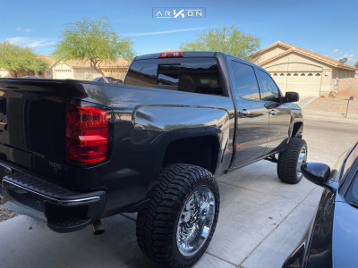 1 2014 Silverado 1500 Chevrolet Rough Country Suspension Lift 7in Arkon Off Road Crown Series Victory Chrome