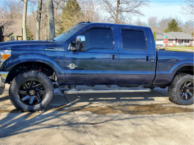 2015 Ford F-350 Super Duty - 20x9 -1mm - ARKON OFF-ROAD Lincoln - Stock Suspension - 35" x 12.5"