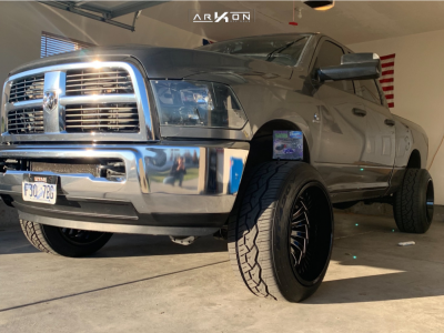 1 2012 2500 Ram Supreme Suspension Lift 25in Arkon Off Road Alexander Black