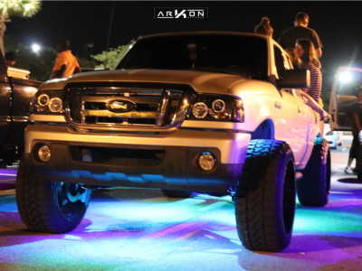 1 2010 Ranger Ford Summit Suspension Lift 4in Arkon Off Road Lincoln Black Machined