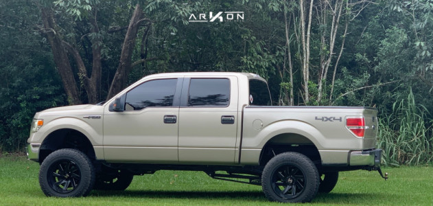 1 2010 F 150 Ford Rough Country Suspension Lift 8in Arkon Off Road Lincoln Black