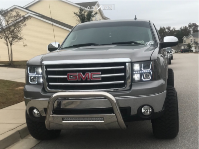 1 2012 Sierra 1500 Gmc Rough Country Suspension Lift 35in Arkon Off Road Lincoln Black