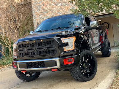 1 2016 F 150 Ford Rough Country Suspension Lift 3in Arkon Off Road Lincoln Machined Black