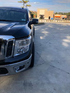 1 2017 Titan Nissan Stock Air Suspension Arkon Off Road Lincoln Machined Black