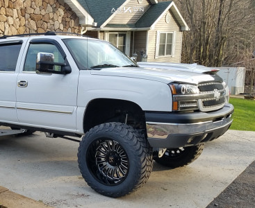 1 2004 Silverado 1500 Chevrolet Mcgaughys Suspension Lift 7in Arkon Off Road Alexander Black