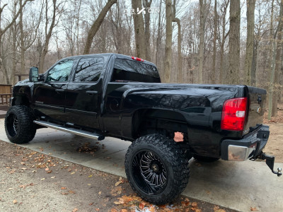 1 2013 Silverado 2500 Hd Chevrolet Rough Country Suspension Lift 75in Arkon Off Road Alexander Black