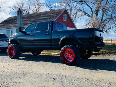 1 2012 2500 Ram Stock Air Suspension Arkon Off Road Crown Series Victory Red