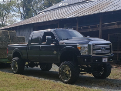 2015 Ford F-250 Super Duty - 24x14 -81mm - ARKON OFF-ROAD Crown Series Victory - Suspension Lift 8" - 37" x 13.5"