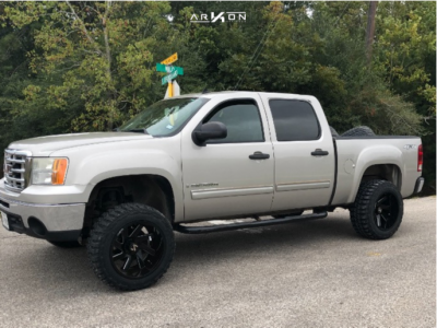 1 2009 Sierra 1500 Gmc Rough Country Suspension Lift 5in Arkon Off Road Lincoln Black