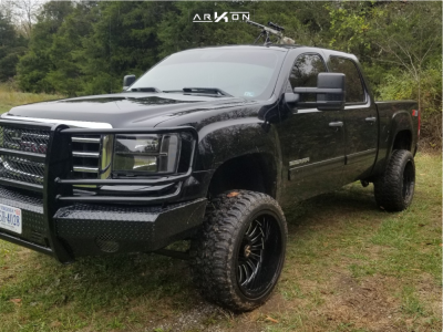 2013 GMC Sierra 1500 - 22x12 -51mm - ARKON OFF-ROAD Alexander - Suspension Lift 4.5" - 33" x 12.5"