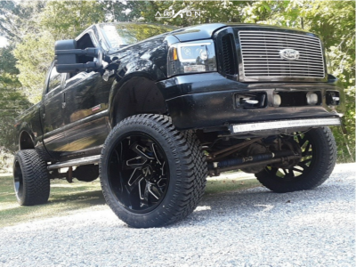 1 2005 F 350 Super Duty Ford Fabtech Suspension Lift 8in Arkon Off Road Cleopatra Black