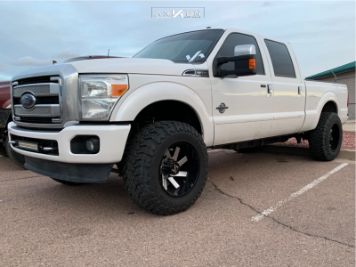 2013 Ford F-350 Super Duty - 20x12 -51mm - ARKON OFF-ROAD Lincoln - Leveling Kit - 37" x 12.5"