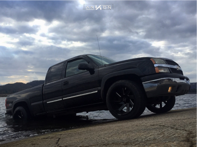 1 2004 Silverado 1500 Chevrolet Stock Stock Arkon Off Road Lincoln Black Milled