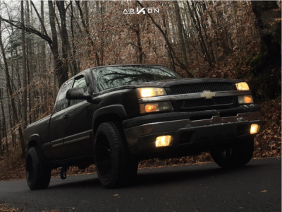 1 2004 Silverado 1500 Chevrolet Stock Stock Arkon Off Road Lincoln Black Milled