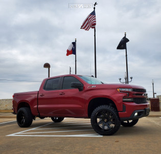 2019 Chevrolet Silverado 1500 - 22x12 -51mm - ARKON OFF-ROAD Lincoln - Leveling Kit - 33" x 12.5"