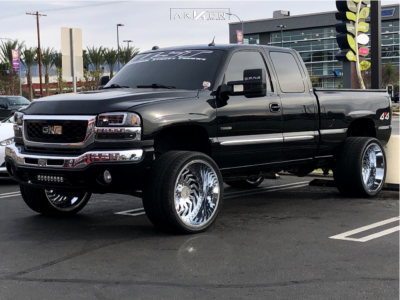 2005 GMC Sierra 2500 HD - 24x14 -81mm - ARKON OFF-ROAD Crown Series Victory - Leveling Kit - 405/25R24