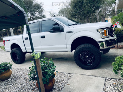 1 2019 F 150 Ford Rough Country Suspension Lift 6in Arkon Off Road Cleopatra Black