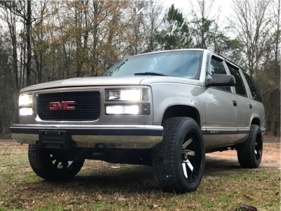 1 1999 Yukon Gmc Stock Stock Arkon Off Road Lincoln Black Machined
