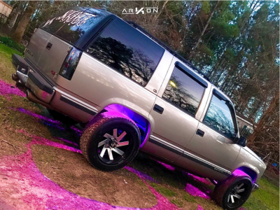 1 1999 Yukon Gmc Stock Stock Arkon Off Road Lincoln Black Machined