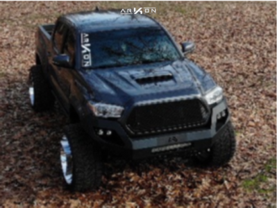 1 2016 Tacoma Toyota Rough Country Suspension Lift 4in Arkon Off Road Crown Series Victory Chrome