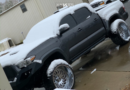 1 2016 Tacoma Toyota Rough Country Suspension Lift 4in Arkon Off Road Crown Series Victory Chrome