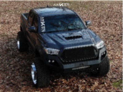 1 2016 Tacoma Toyota Rough Country Suspension Lift 4in Arkon Off Road Crown Series Victory Chrome