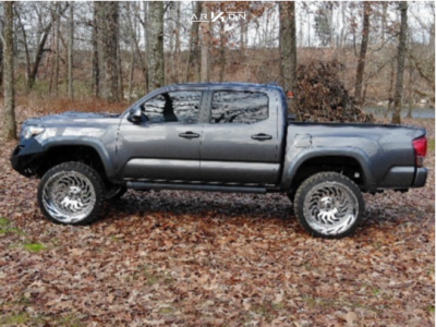 1 2016 Tacoma Toyota Rough Country Suspension Lift 4in Arkon Off Road Crown Series Victory Chrome