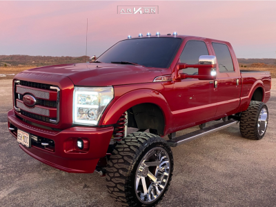 2014 Ford F-350 Super Duty - 24x14 -81mm - ARKON OFF-ROAD Lincoln - Suspension Lift 8" - 375/40R24