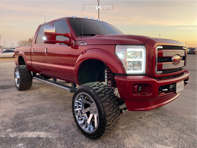 1 2014 F 350 Super Duty Ford Fox Suspension Lift 8in Arkon Off Road Lincoln Chrome