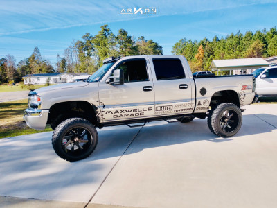 1 2004 Sierra 1500 Hd Gmc Rough Country Air Suspension Arkon Off Road Lincoln Black