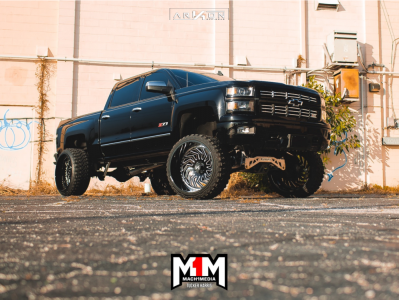 1 2015 Silverado 1500 Chevrolet Mcgaughys Suspension Lift 9in Arkon Off Road Crown Series Victory Machined Accents