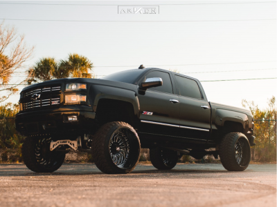 1 2015 Silverado 1500 Chevrolet Mcgaughys Suspension Lift 9in Arkon Off Road Crown Series Victory Machined Accents