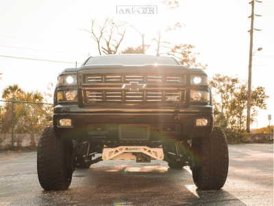 1 2015 Silverado 1500 Chevrolet Mcgaughys Suspension Lift 9in Arkon Off Road Crown Series Victory Machined Accents