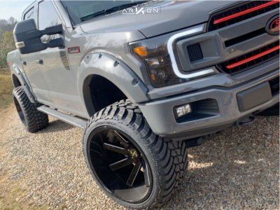 1 2018 F 150 Ford Rough Country Suspension Lift 6in Arkon Off Road Lincoln Black