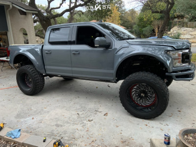 1 2019 F 150 Ford Readylift Suspension Lift 9in Arkon Off Road Crown Series Victory Machined Black