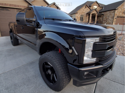 2017 Ford F-350 Super Duty - 20x10 -25mm - ARKON OFF-ROAD Lincoln - Leveling Kit - 35" x 12.5"