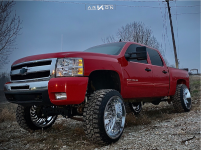 1 2011 Silverado 1500 Chevrolet Mcgaughys Suspension Lift 9in Arkon Off Road Crown Series Victory Chrome
