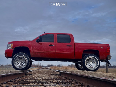 1 2011 Silverado 1500 Chevrolet Mcgaughys Suspension Lift 9in Arkon Off Road Crown Series Victory Chrome