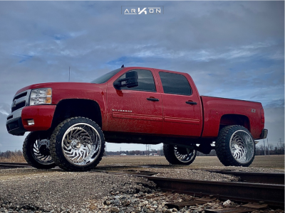 1 2011 Silverado 1500 Chevrolet Mcgaughys Suspension Lift 9in Arkon Off Road Crown Series Victory Chrome