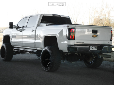 1 2015 Silverado 2500 Hd Chevrolet Rough Country Suspension Lift 75in Arkon Off Road Lincoln Black